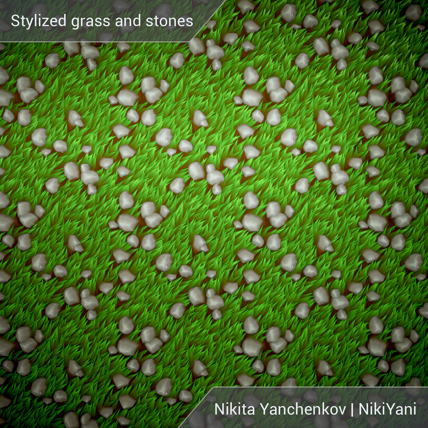 3D gamedev grass Marmoset materials nikiyani stones substance designer 