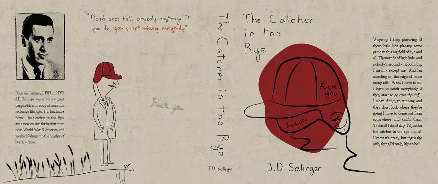 book book jacket J.D. Salinger the catcher in the rye redesign