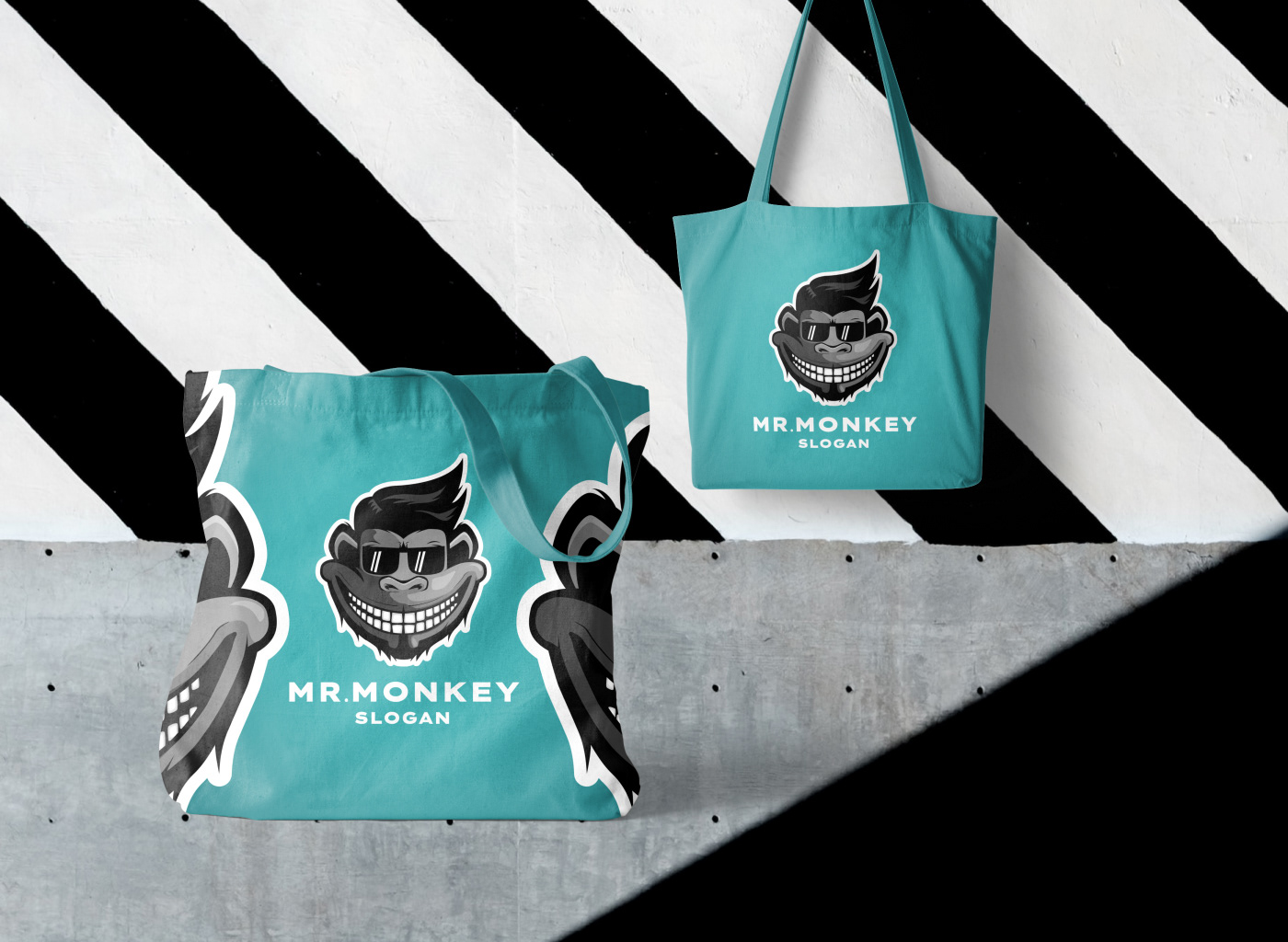 cheshire cat glasses logo Logo Design monkey monkey logo monkeys smile teeth tooth