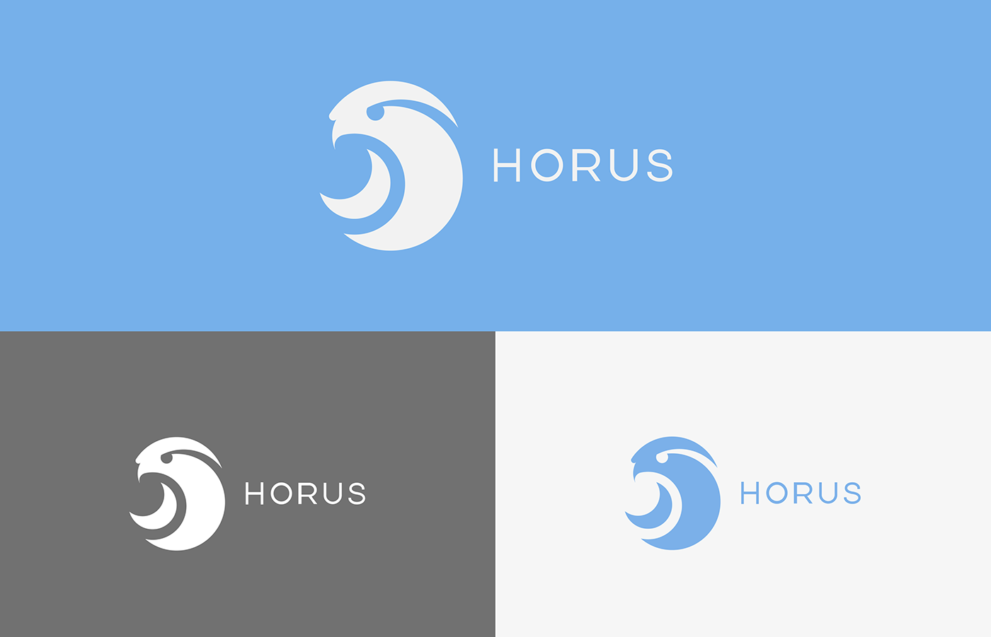 Adobe Portfolio mark Horus guidelines identity brand manual book design logo Logotype Technology tech bird