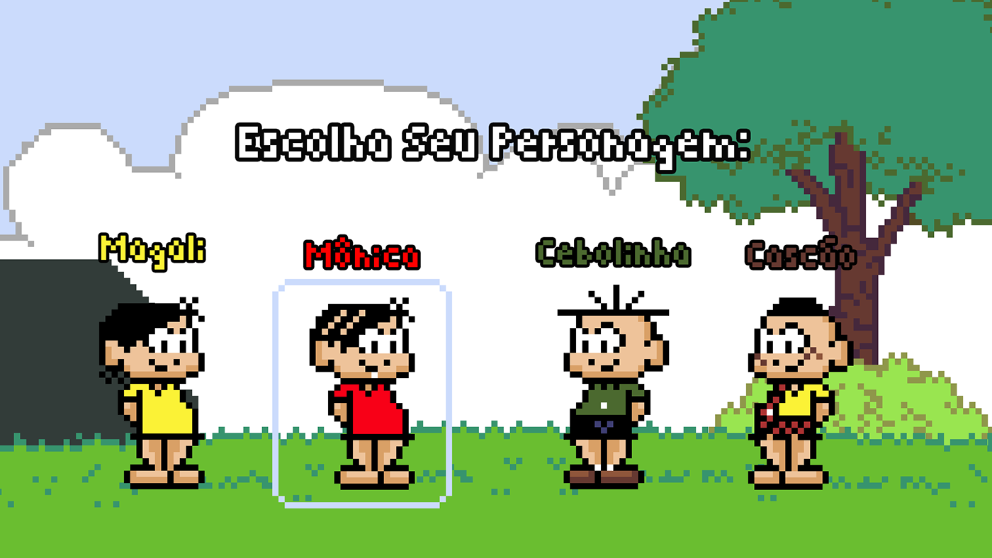 game Turma da Mônica Ilustração mauricio de sousa 2д Pixel art 8bit Retro sega genesis master system