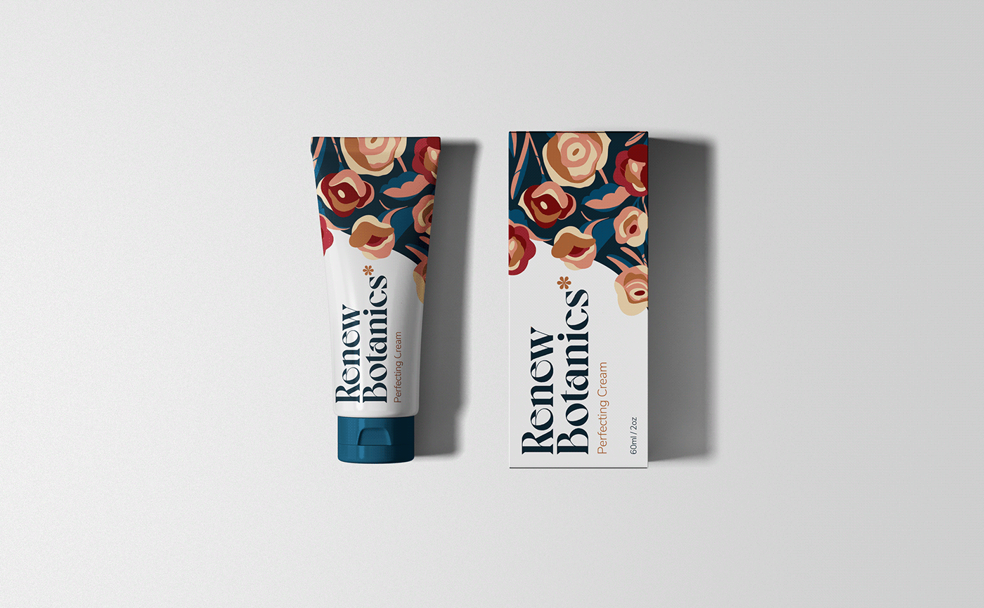botanical branding  cosmetics floral herbal identity Packaging skincare typography   women