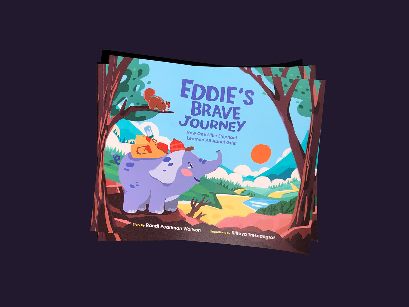 animals book children colorful death elephant forest grief ILLUSTRATION  journey