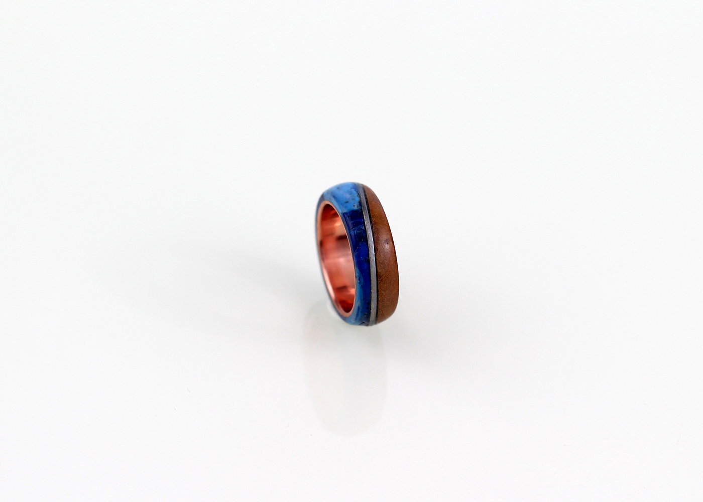 plastic rings handmade recycle colorful steel copper brass wood Accessory jewelry modern Urban abstract melted