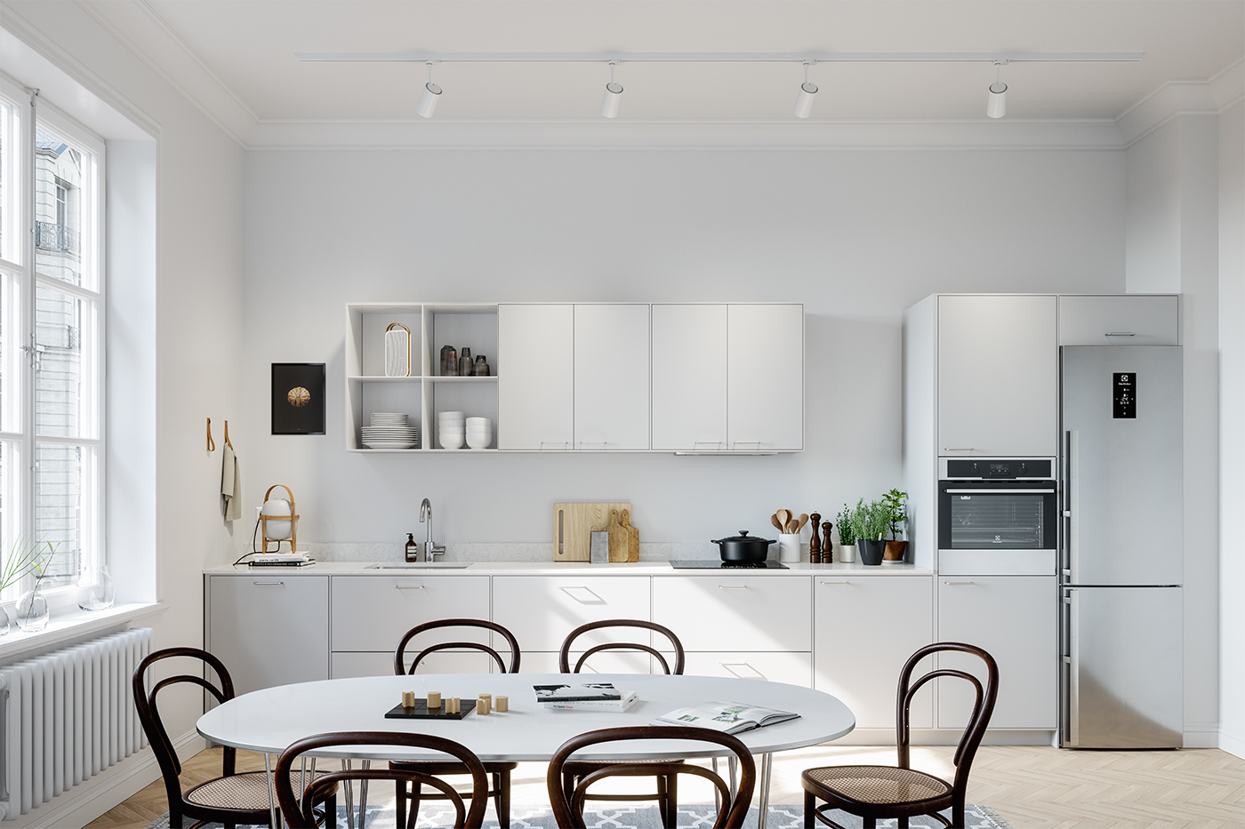 kitchen Interior architecture interiordesign Scandinavian archviz Photography  visualisation