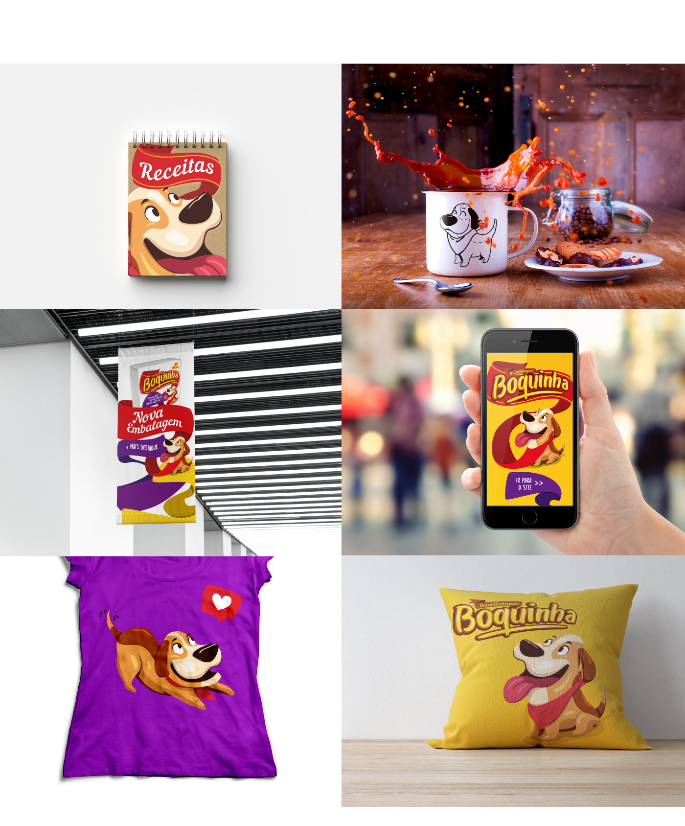 guardanapo cachorro napkin dog mascote Mascot embalagem package redesign funny