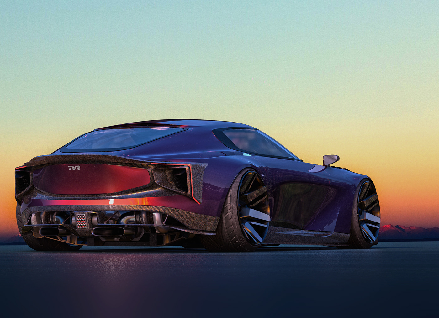 TVR design car design supercar Sports Cars Cars modo modeling concept car Sagaris