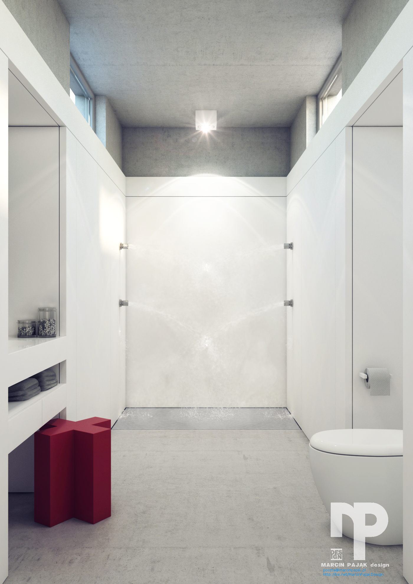 3D visualization design bathrooms Interior Marcin Pająk Grafik 3D