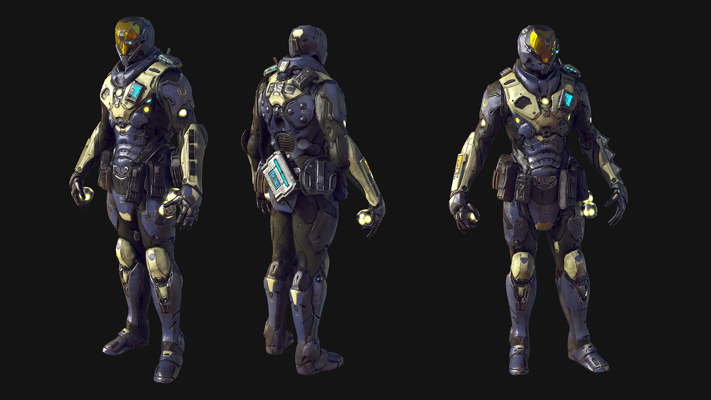 3D Character modeling hard surface