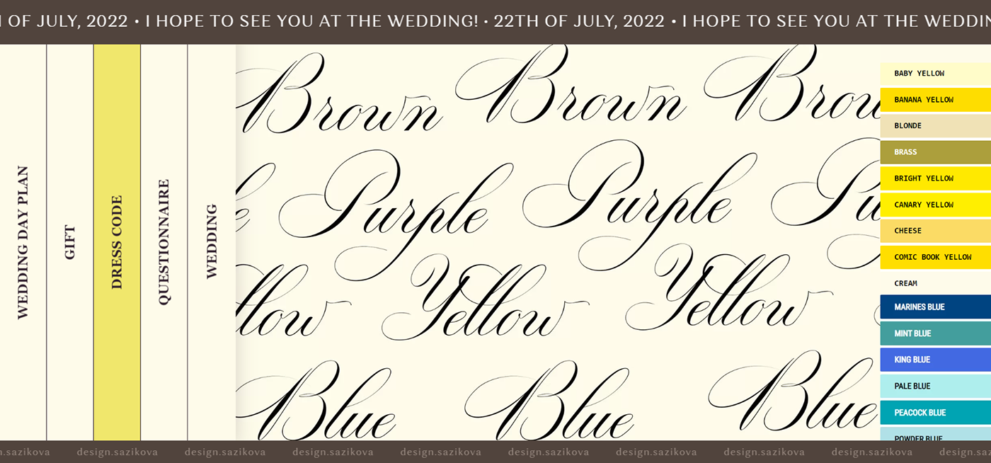 Invitation landing page save the date Web Design  Website Design wedding веб-дизайн приглашение свадебные приглашения свадьба
