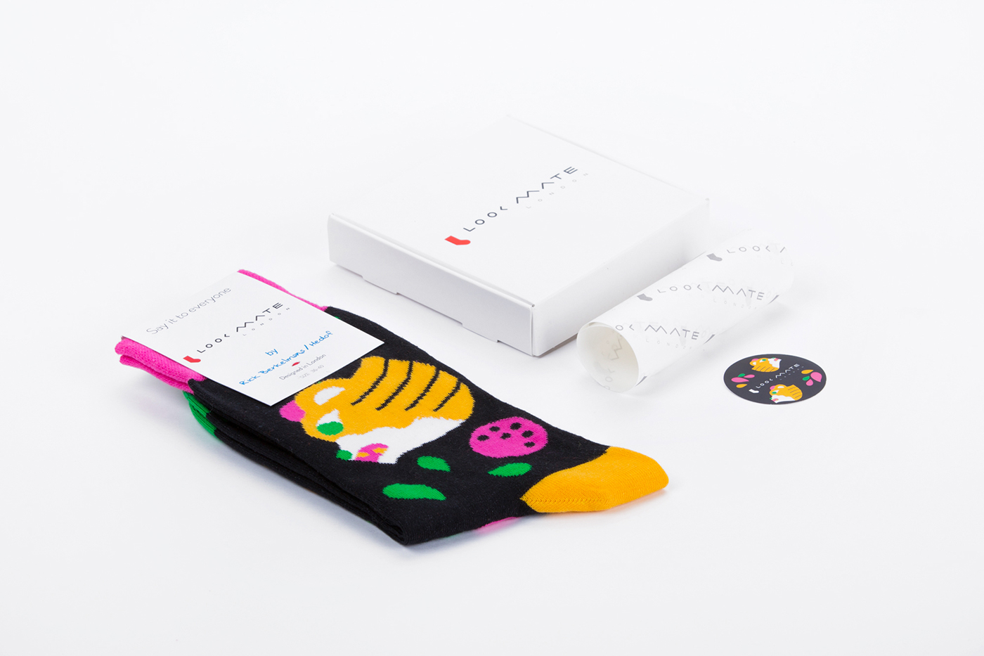 socks lookmate lifestyle graphicdesign Packaging creative design Fashion  mensfashion