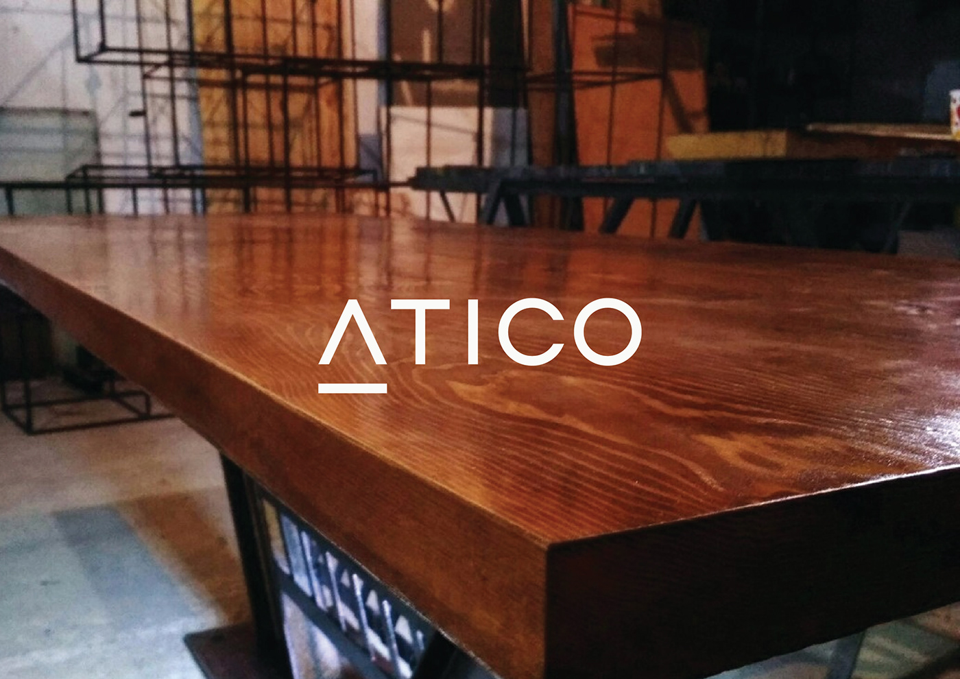 atico Attic brand design furniture logo paraguay