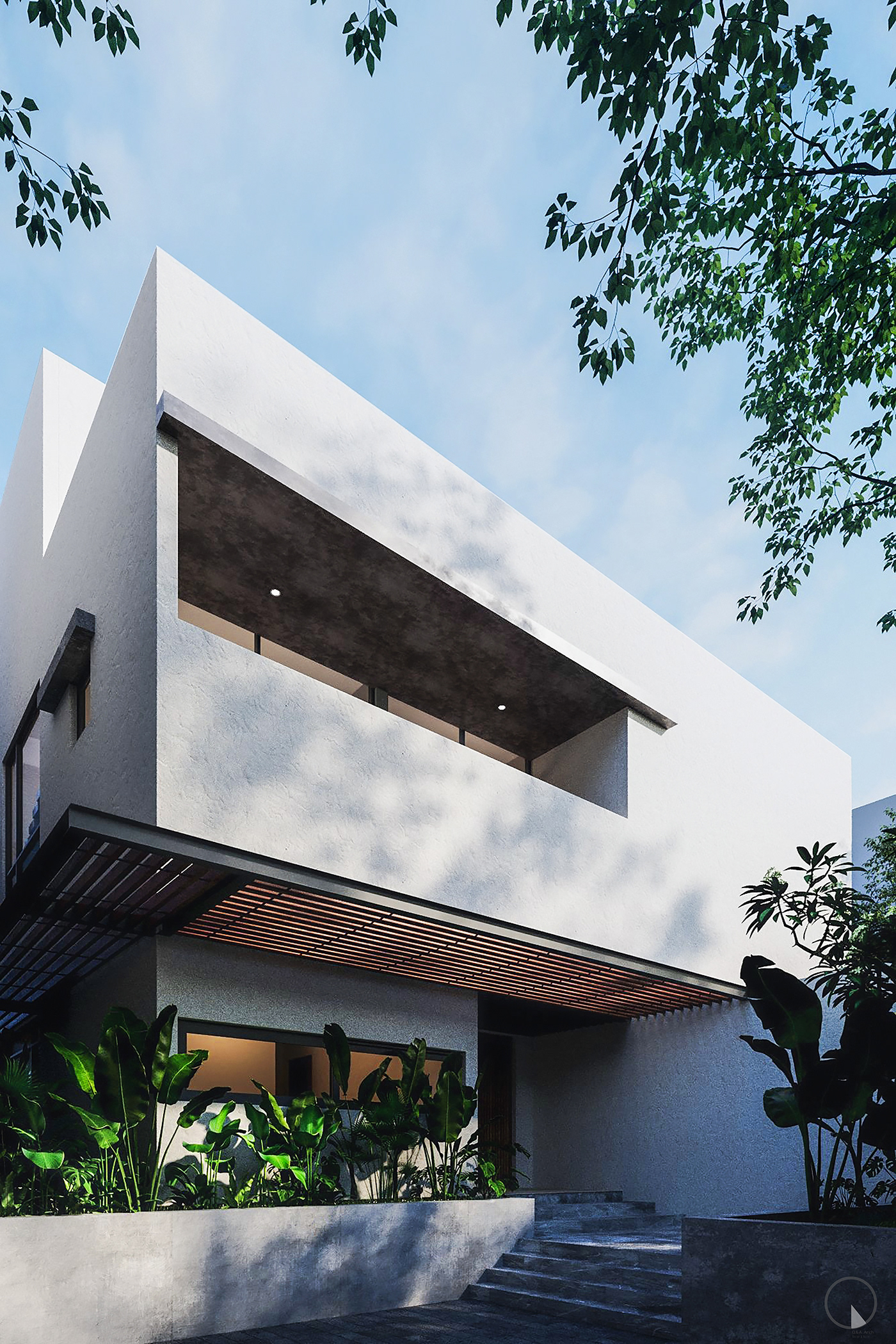 3D Rendering architectural design architecture designer house HOUSE DESIGN interior design  Modern Design project architecture visual