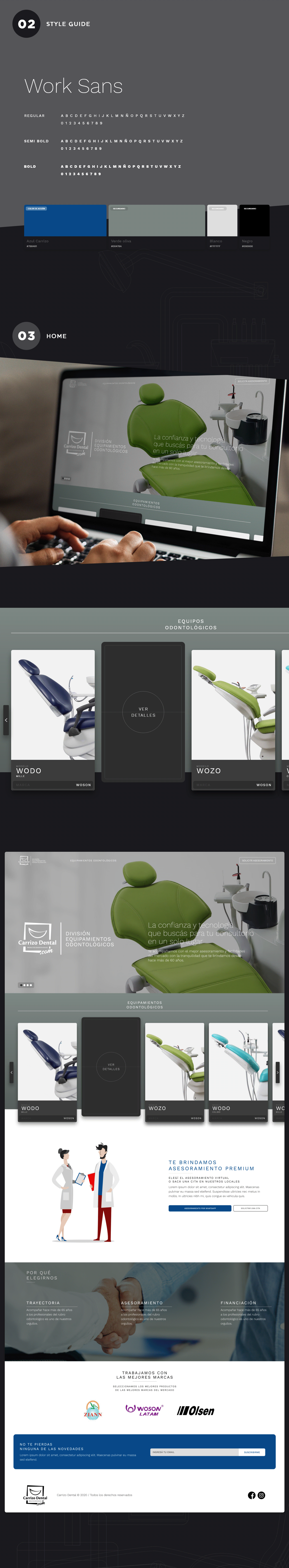 dental diseño gráfico Diseño web flat flat design minimal UX/UI & Development uxui Website