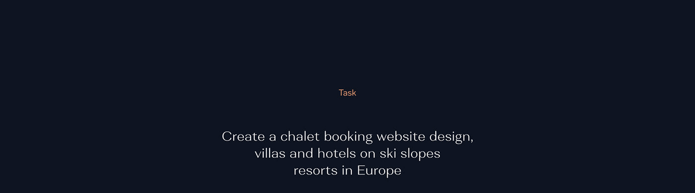 ux UI Web Design  luxury chalet Booking Adaptive Website