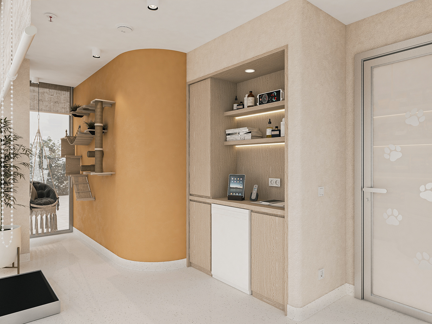 veterinary veterinaria interior design  modern visualization 3ds max рендер vray architecture 3D