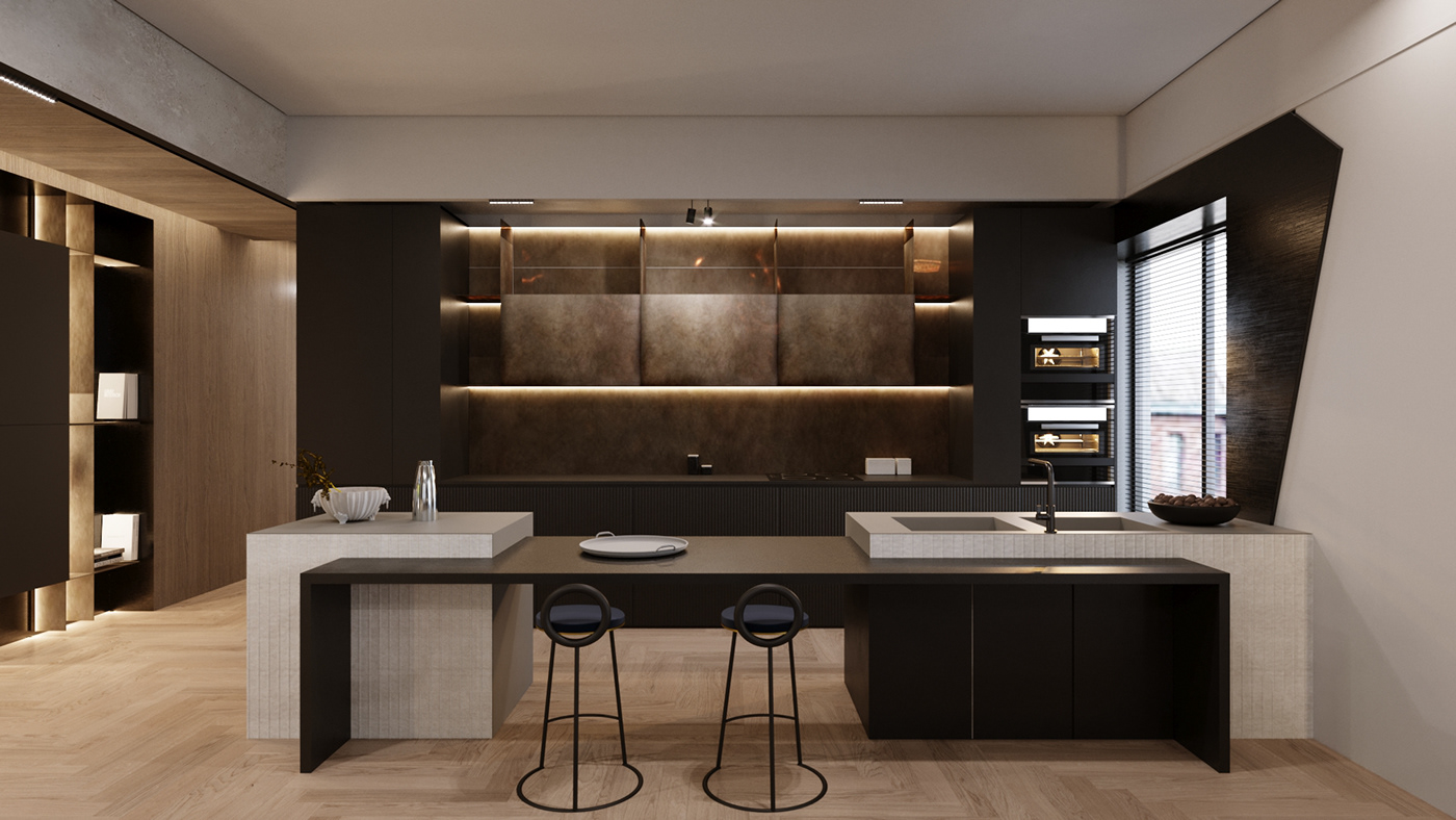 architecture interior design  Render visualization corona luxury modern elegant