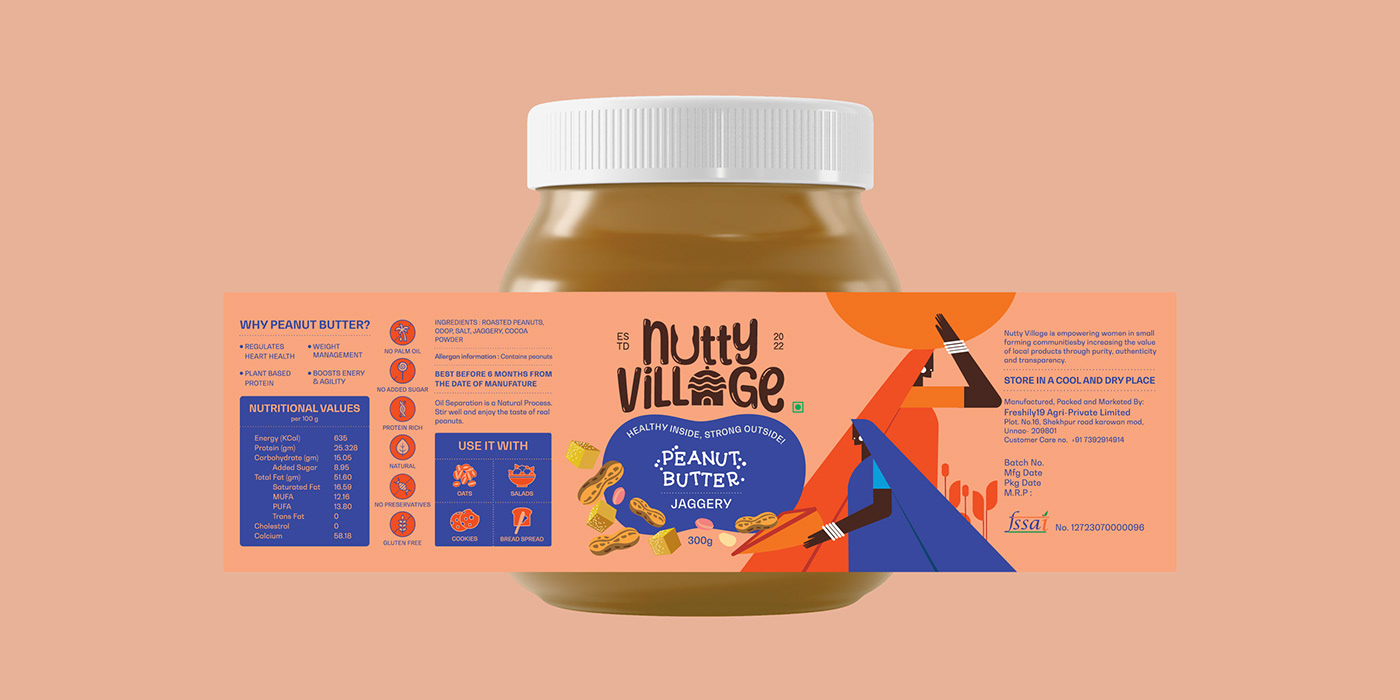visual design visual identity Packaging branding  brand identity Logo Design graphic design  peanut butter packaging