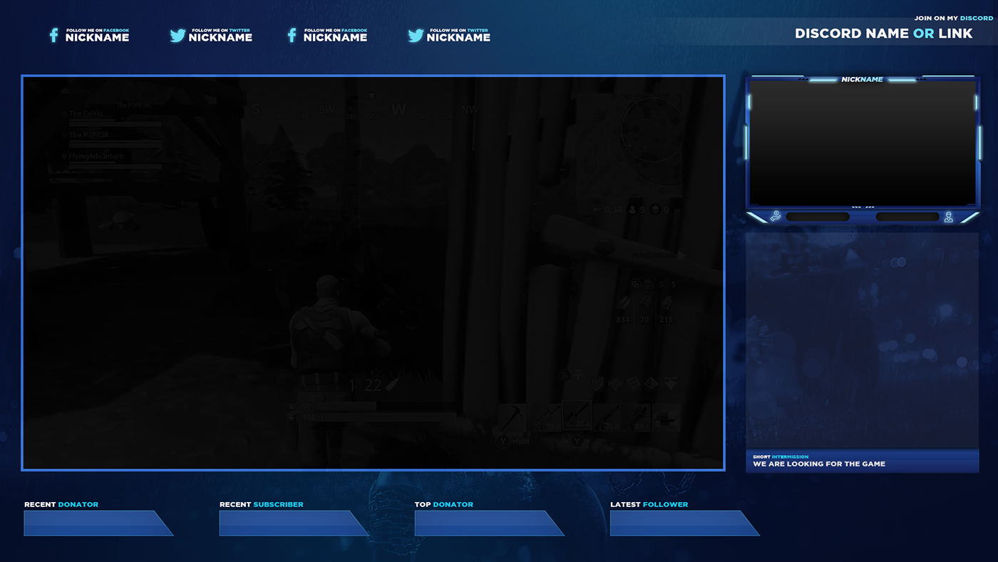 Twitch Overlay free twitch overlay template templates Twitch package dowload stream overlay Streaming