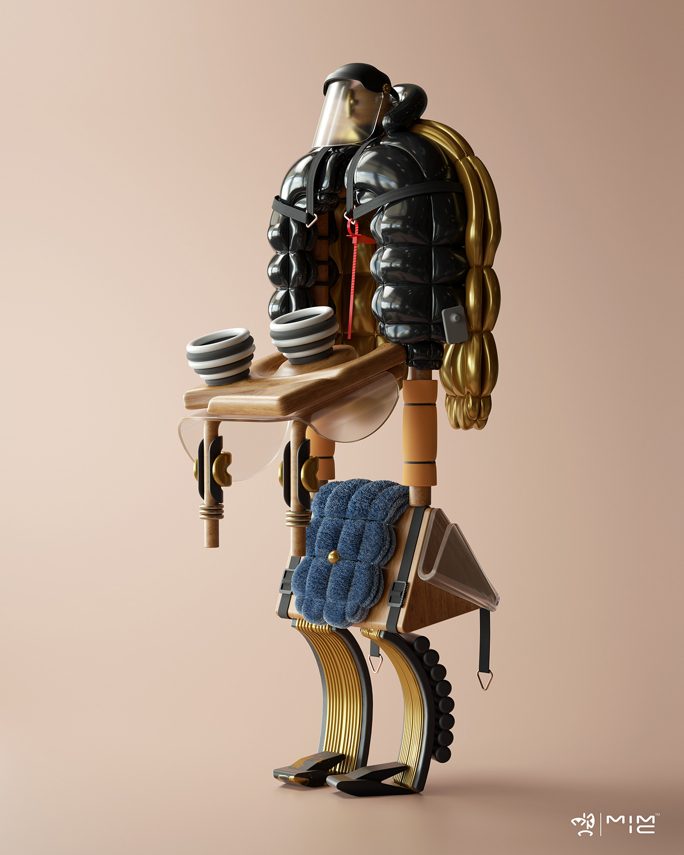 3D Fashion  figure contemporary art Picasso cinema4d design octanerender   octane