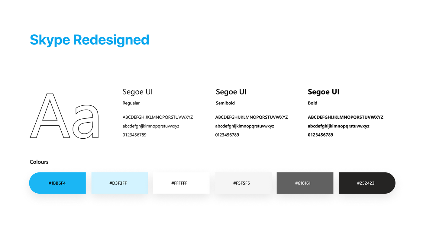 UI/UX redesign Web Design  Skype cognitive ergonomics Style Guide ui design user experience app design Case Study