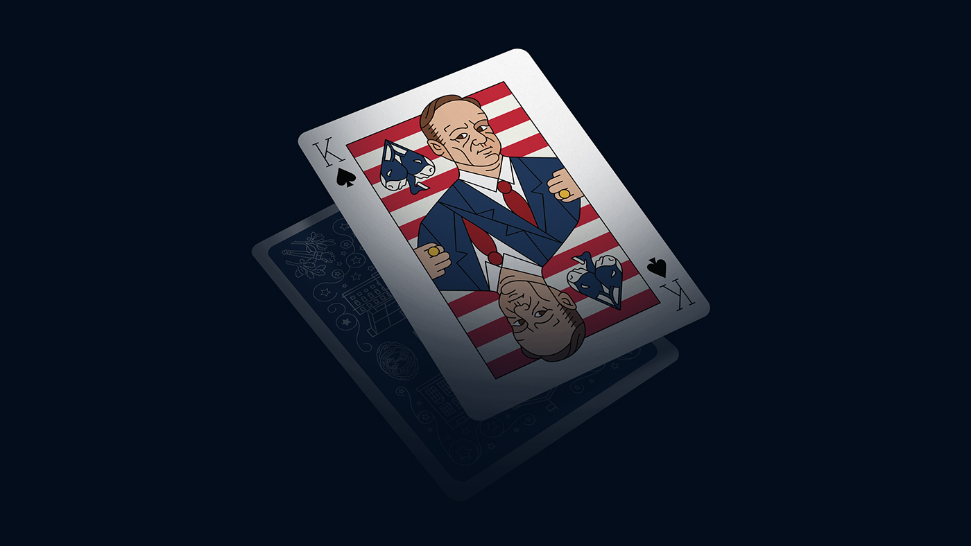 Kevin Spacey house of cards Playing Cards Netflix Original Content emmys Exhibition 