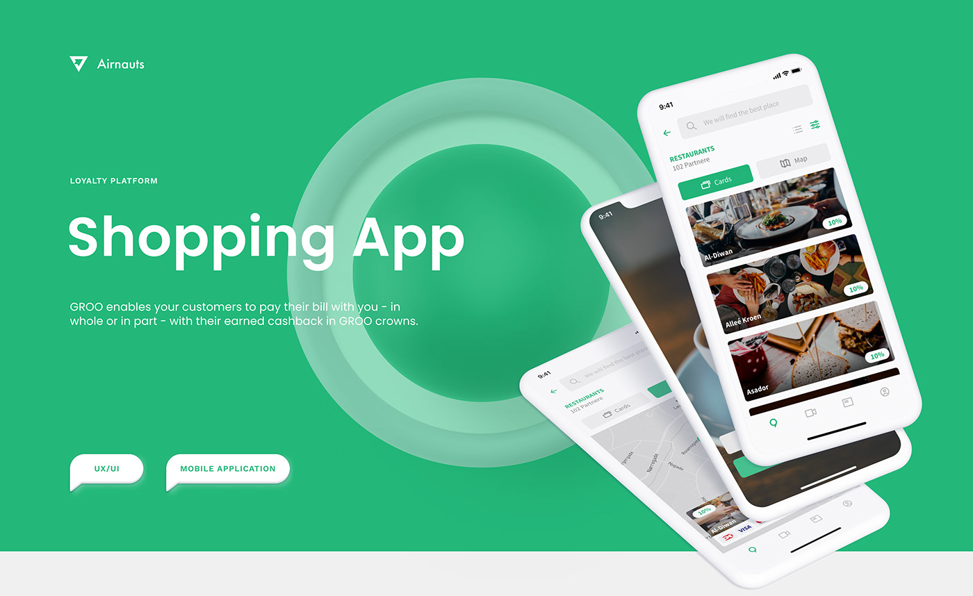ios app interaction interfaces Mobile Application product research shop UI ux