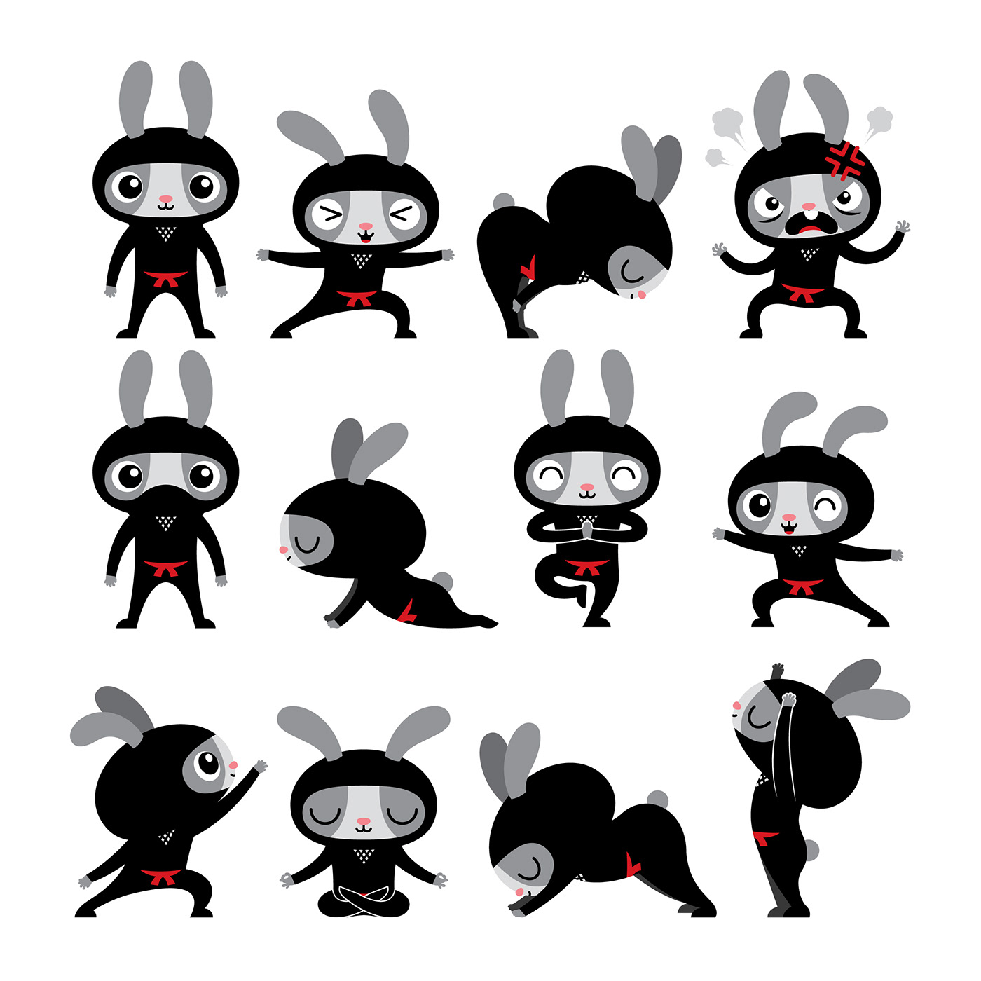 cartoon Character design  bunny