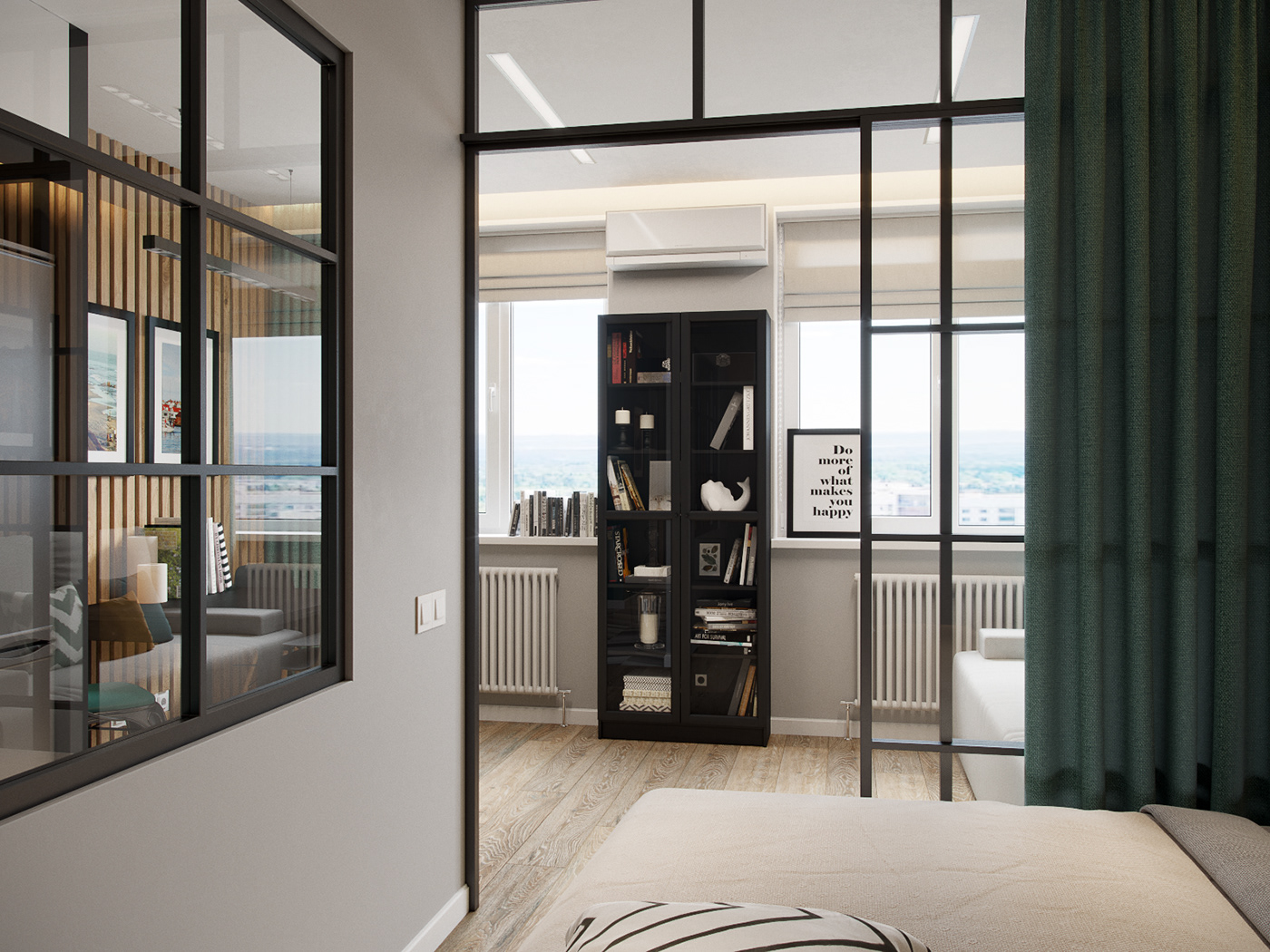 Unmarried men livingroom квартира холостяка визуализация corona render  design