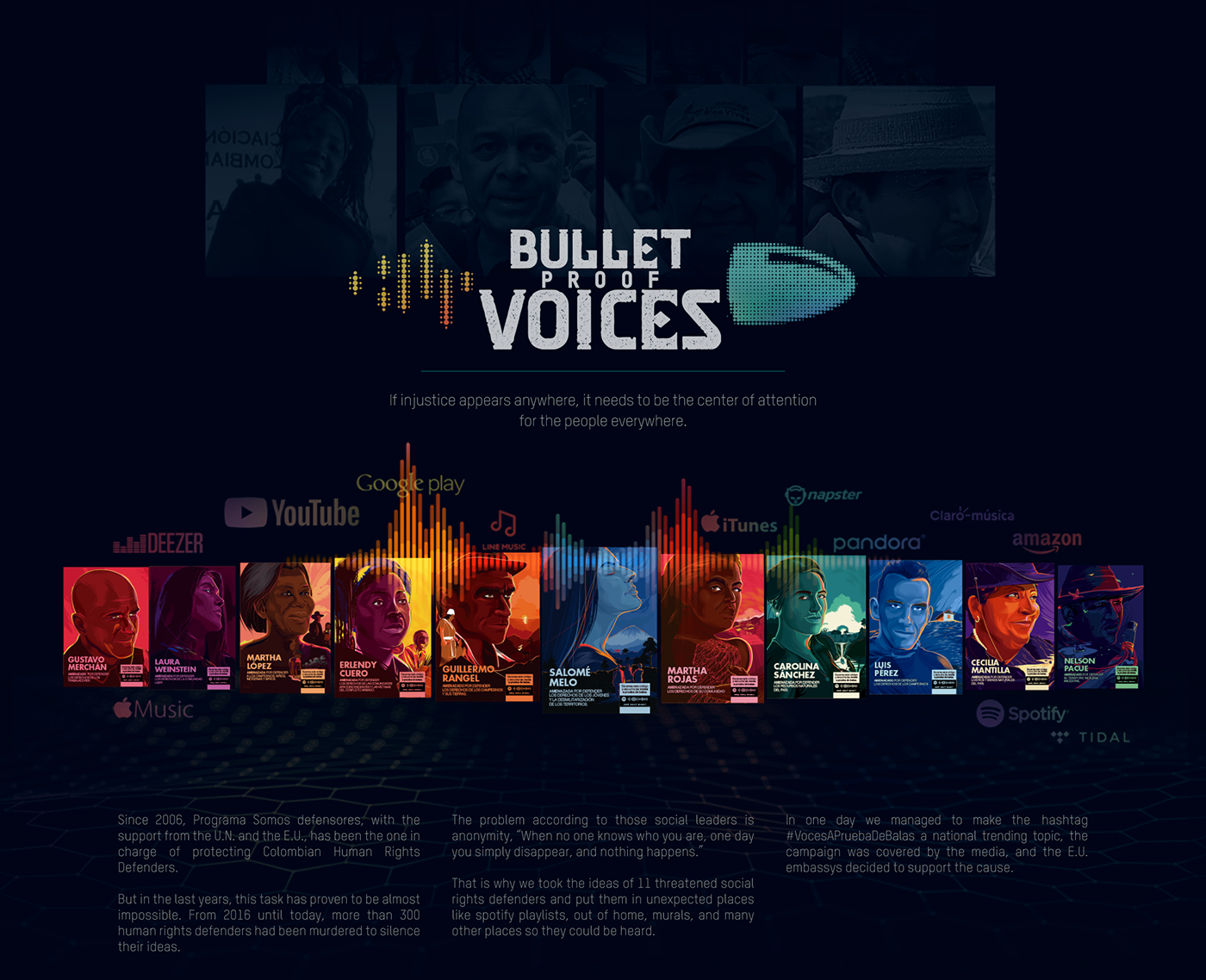 ILLUSTRATION  Bullet voices poster design Character best ads Adweek BBDO sancho bbdo
