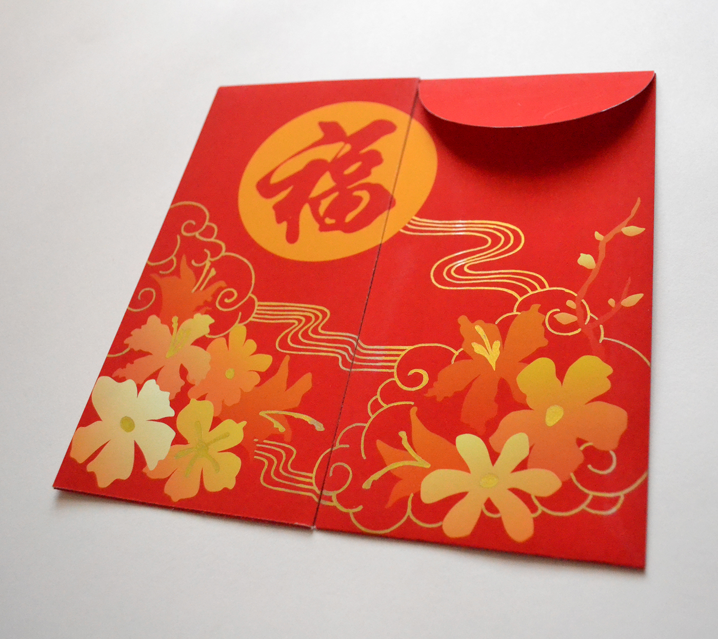chinese new year red envelope package gift new year gold handmade ILLUSTRATION  money