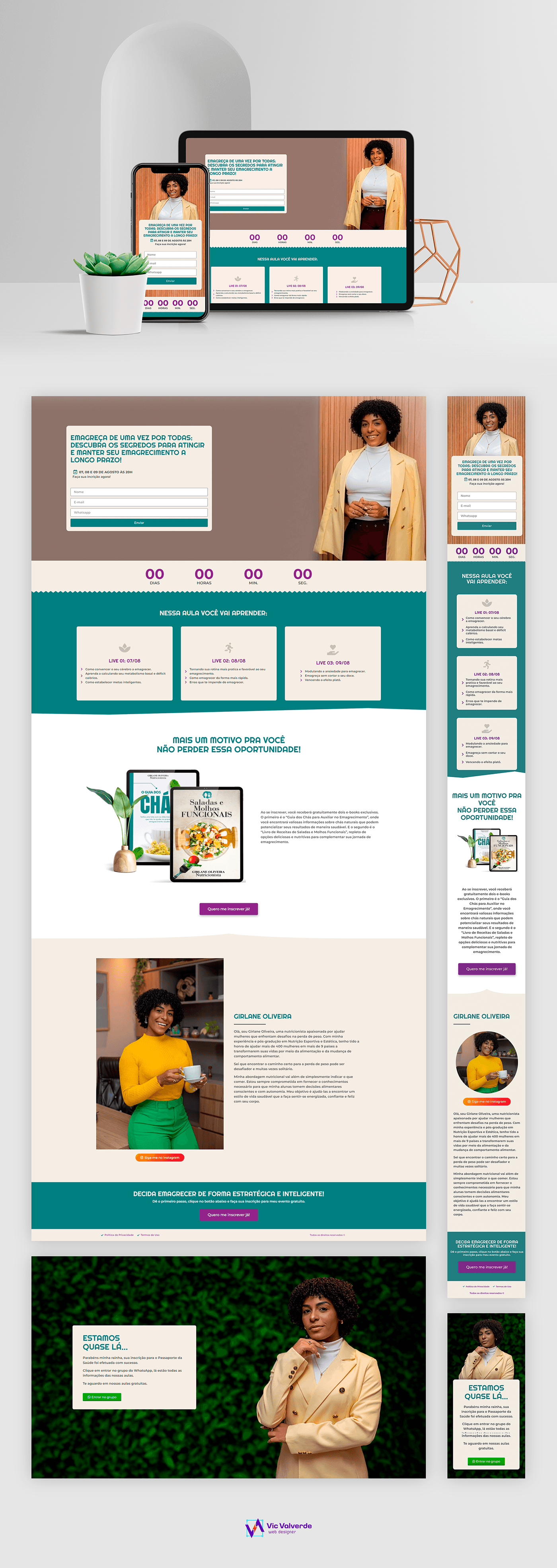 nutrition saúde nutricionista Webdesign landing pages