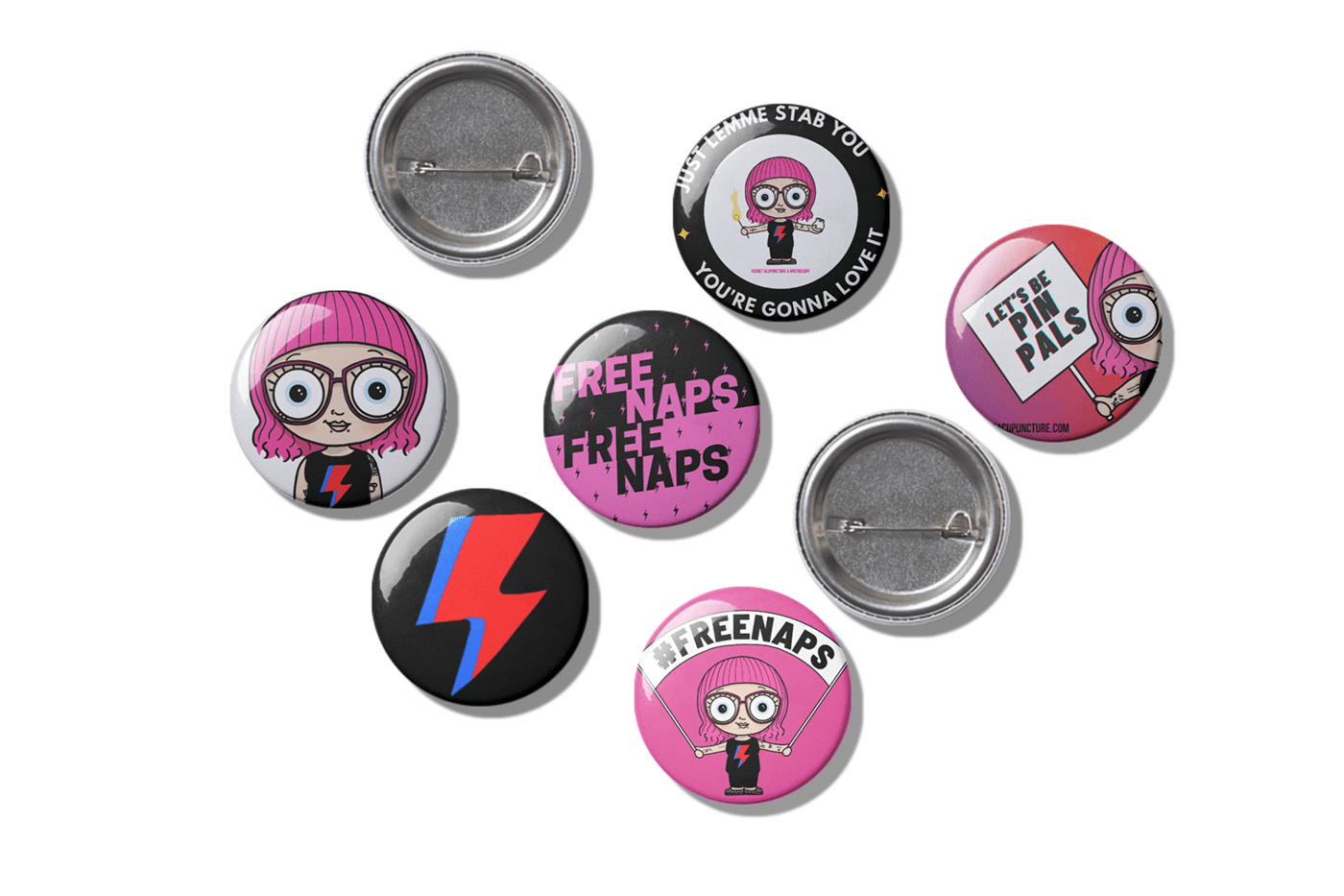branding  buttons Creative Design graphic design  Merch merchandise Merchandise Design merchandising pins product design 
