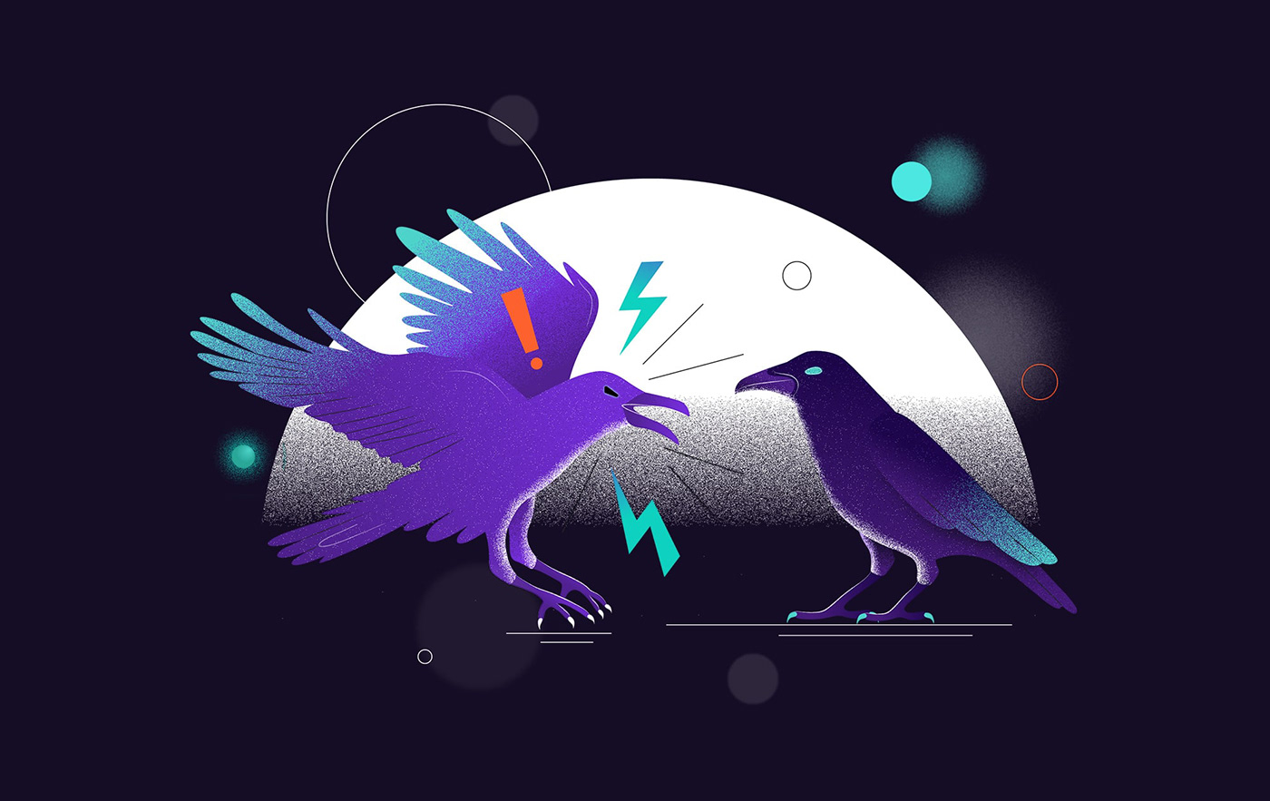 Character design  crow crypto Drawing  flat ILLUSTRATION  noise spot illustration vector Web
