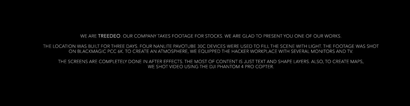 CG digital footage hacker HUD montage