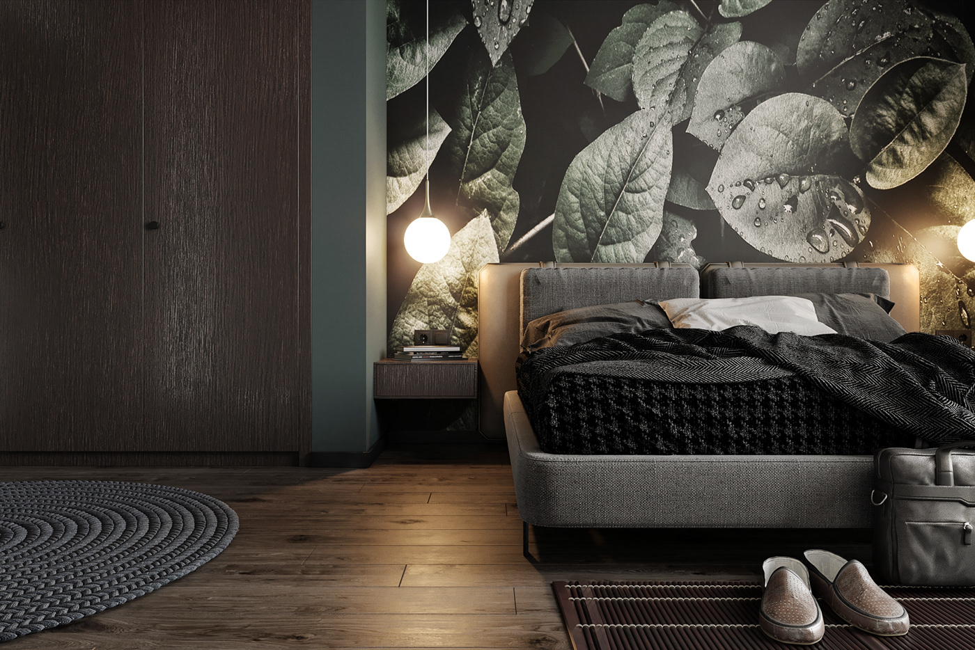 3dsmax corona scene free bedroom design visualization 3D photoshop Interior
