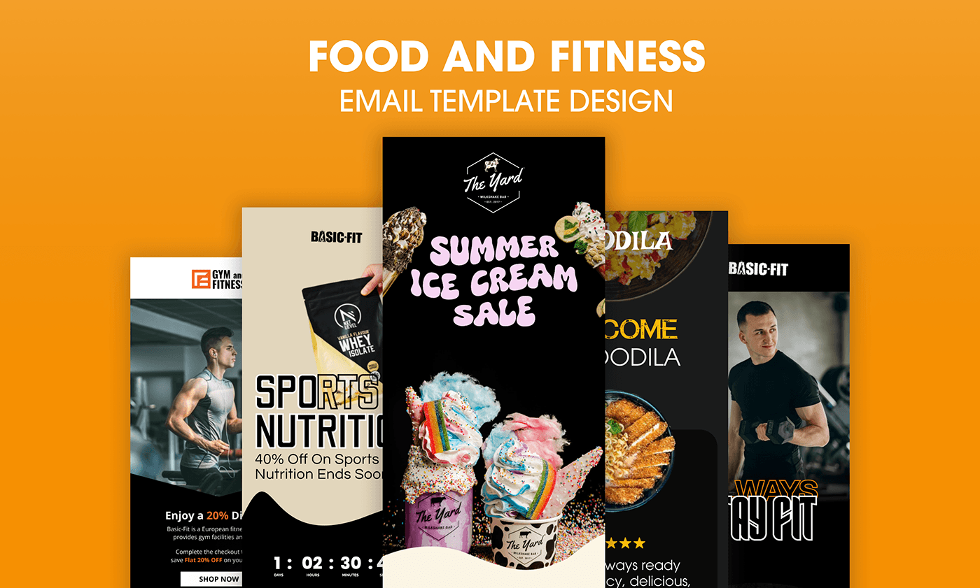 fitness fitness email template food email design food email Email Design email template Email Food 