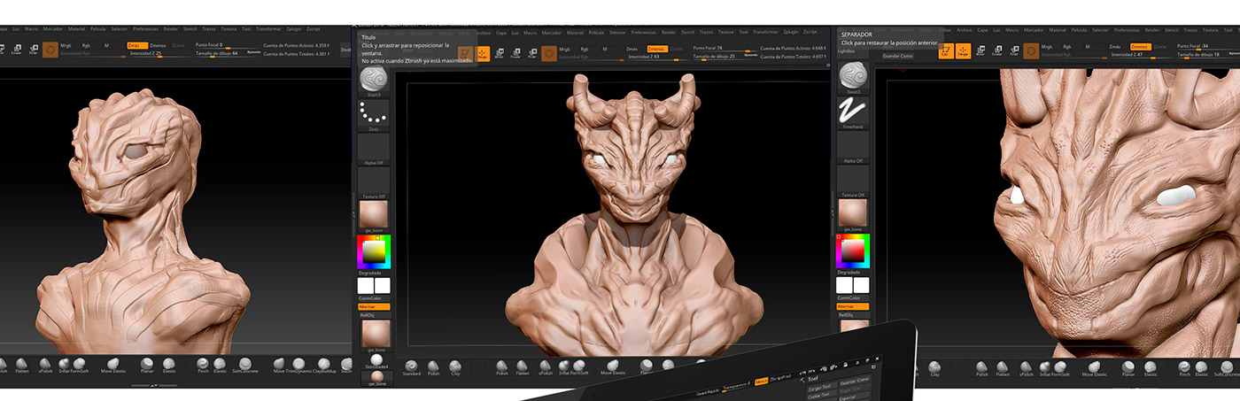 Render Space  Octane Render surreal keyshot alien colors rendering 3D creature