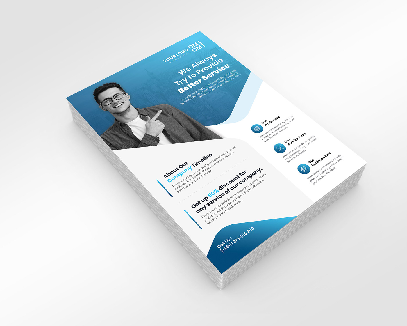 agency ai blue business business flyer Consulting corporate corporate flyer creative creative flyer