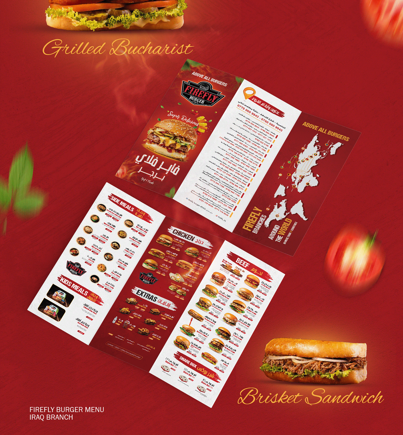 menu restaurant Food  brochure