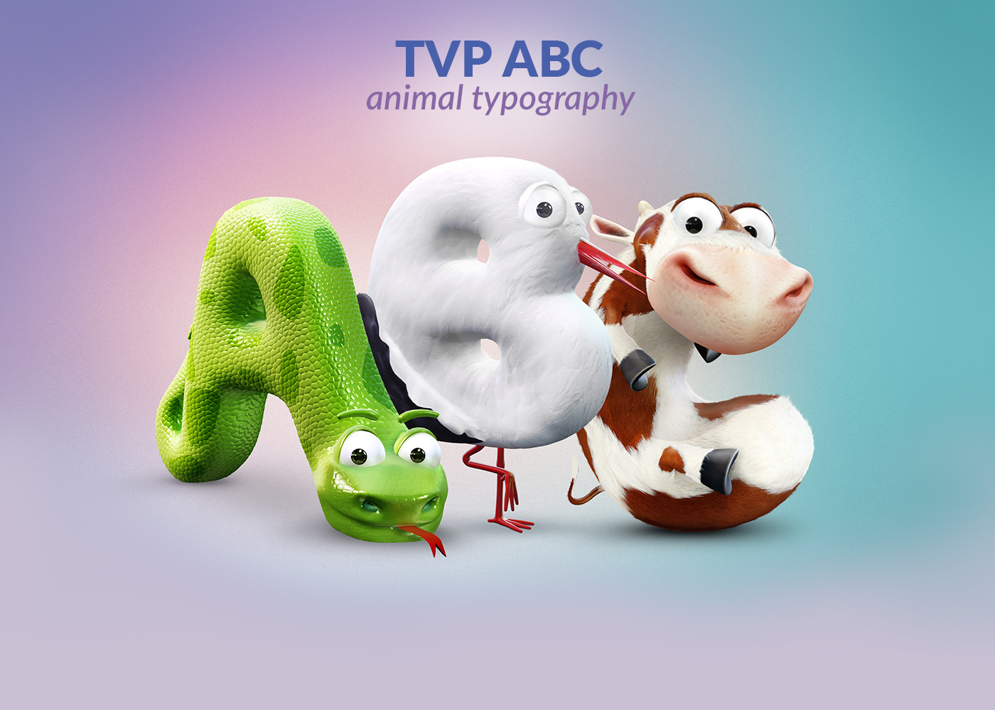 animal letters alphabet kids children TV channel TVP ABC pigeon giraffe horse monkey flamingo duck moose