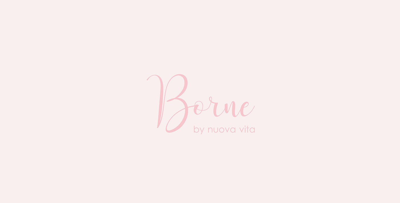 Borne by Nuova Vita kids clothing line logo design