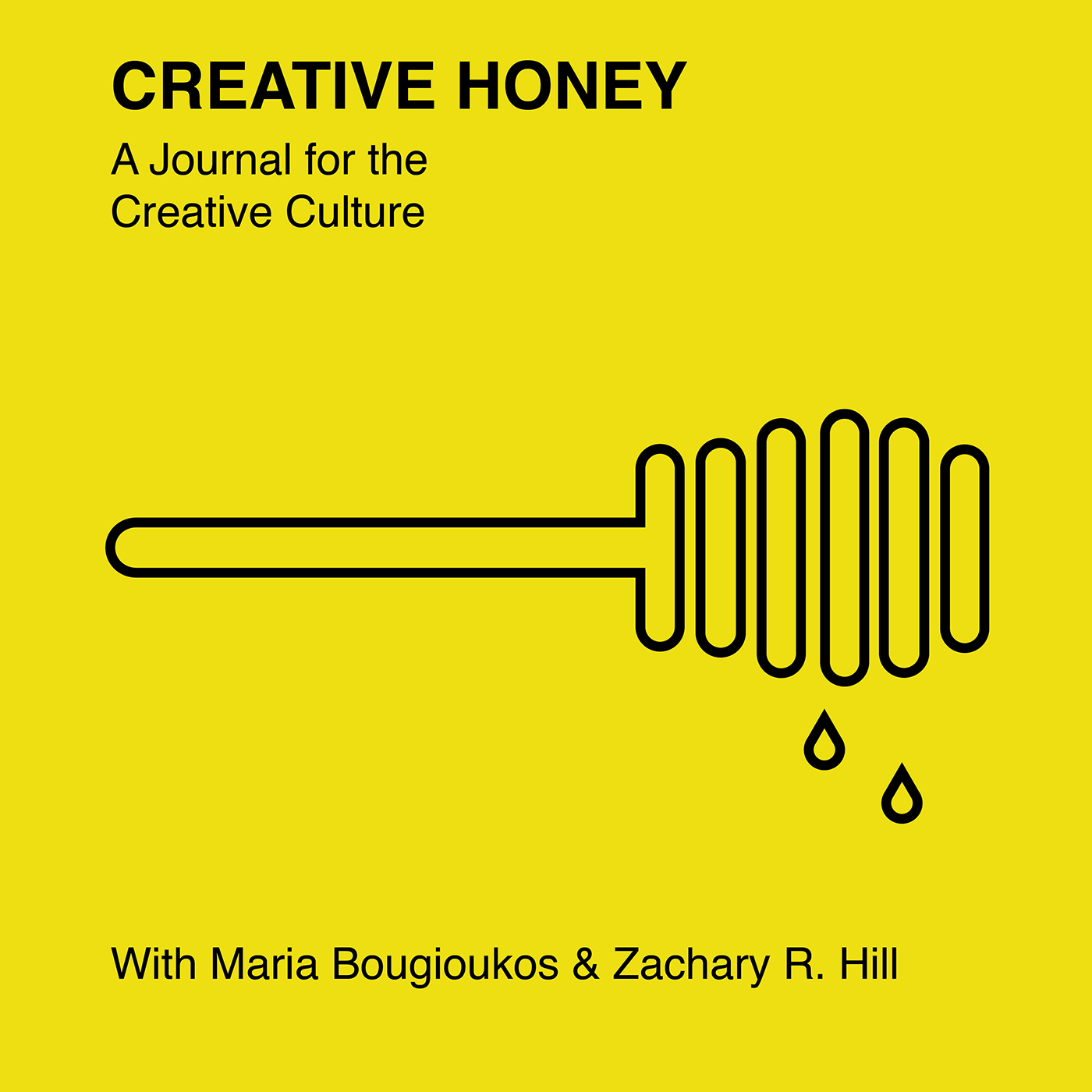 visualidentity logo yellow podcast creative honey