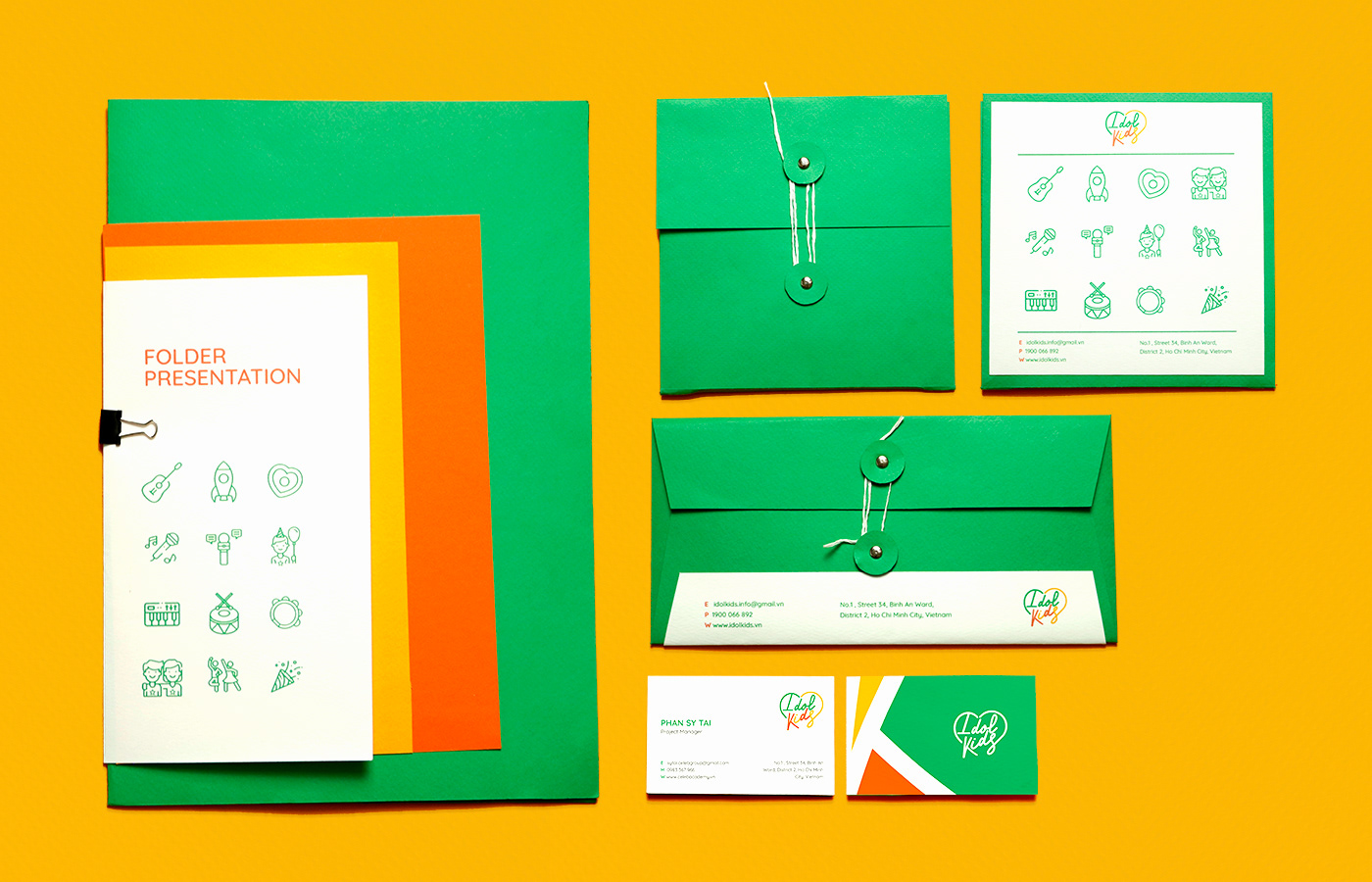 brandidentity craft idolkids ILLUSTRATION  kids papercut vietnam vupham2408 art direction  key visual