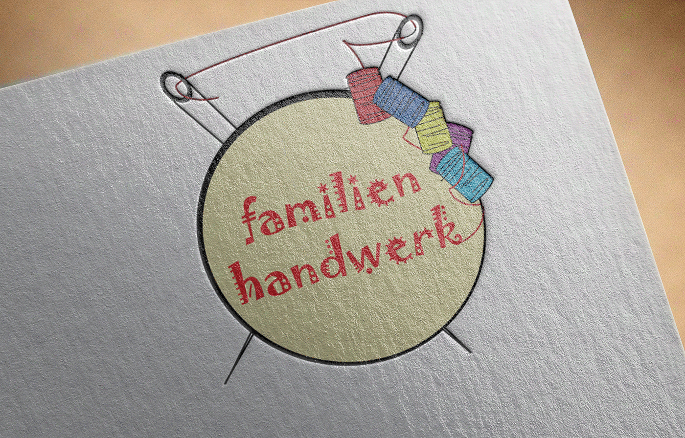 handmade logo Needle thread