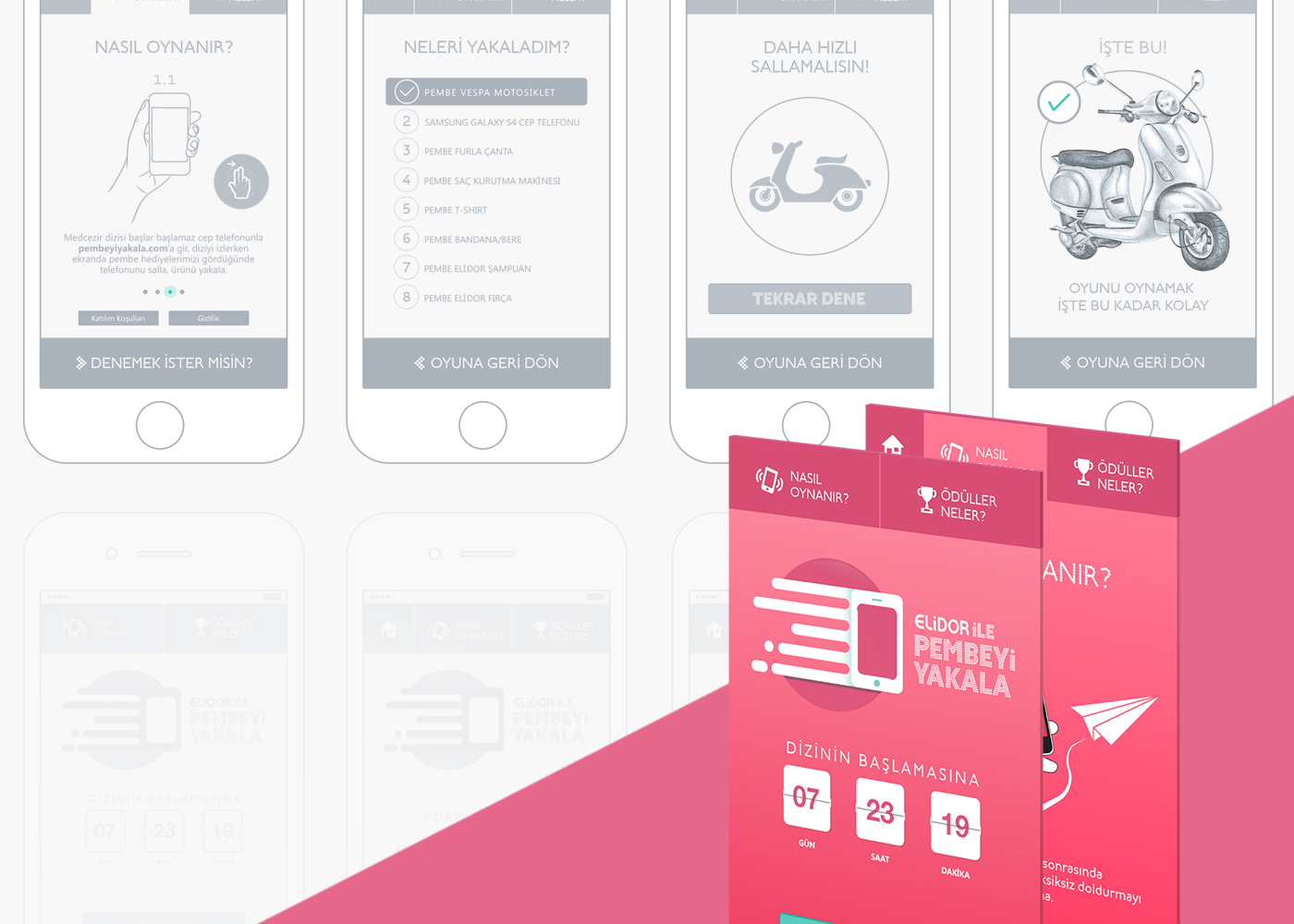 mobile iphone app ios ux UI Responsive user interface user experience wireframe styleguide mobile site campaing app design menu