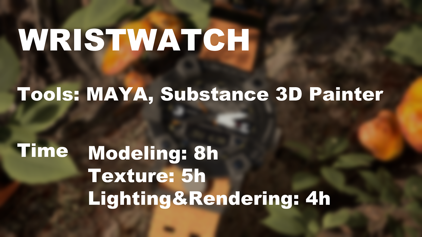 3D 3d modeling Maya Zbrush photoshop Substance Painter blender Digital Art  Casio GShock