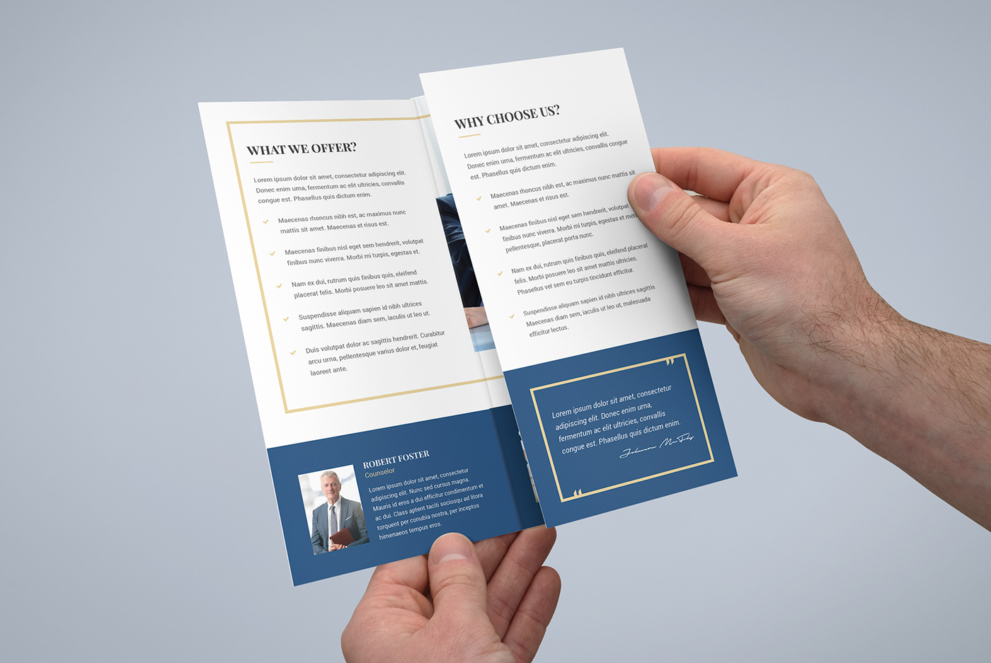 brochure Brochure Tri-Fold print template photoshop template law firm finance business corporate company Consulting