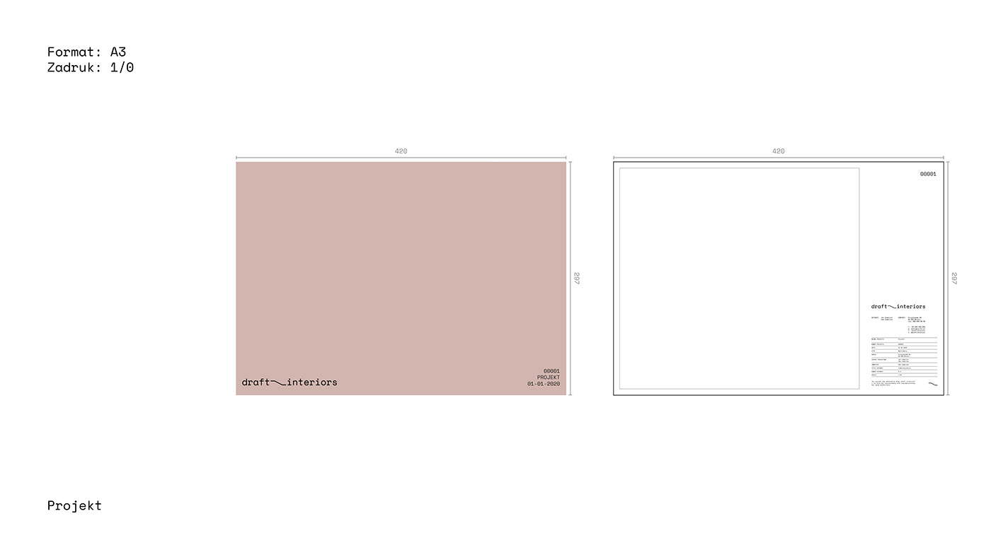 architect branding  grey Interior logo pink poland radom simple visual identity