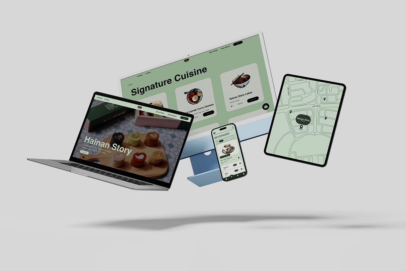 Web Design  uiux cafe menu online Ecommerce landing page Website user interface app design